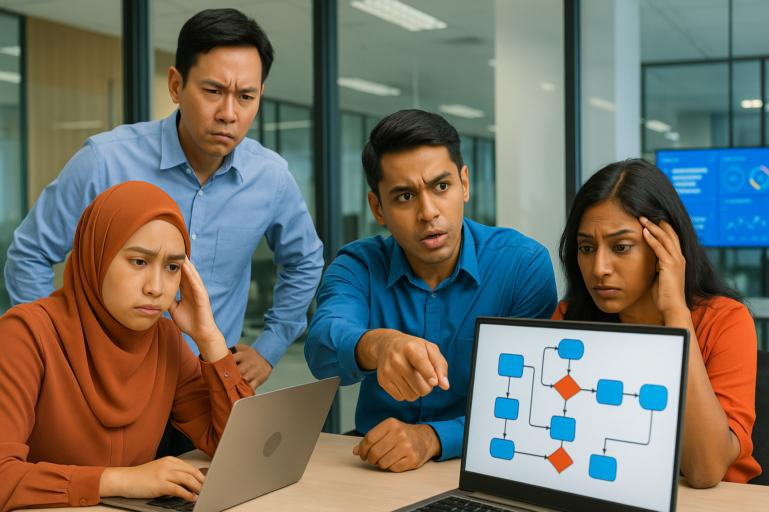 Team frustrated by manual processes before using Gemini for Google Workspace.